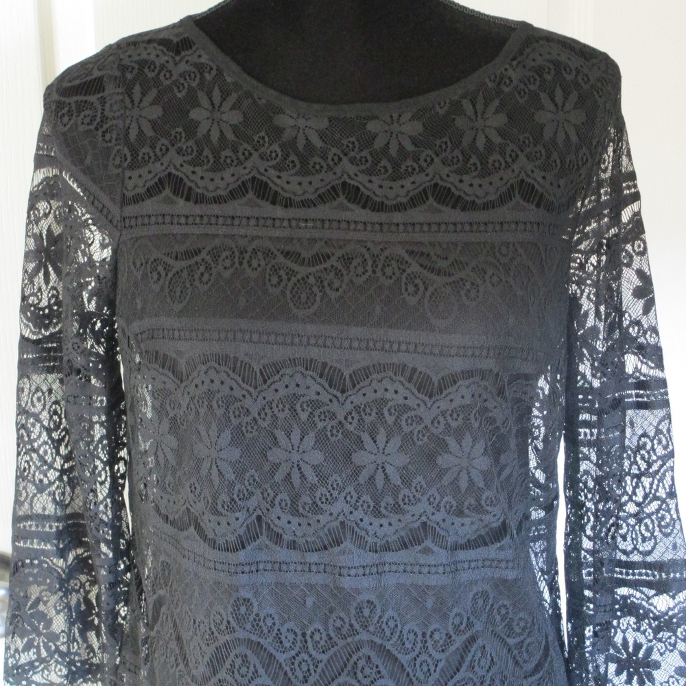 Max Studio Black Lace Dress Size XS NWT